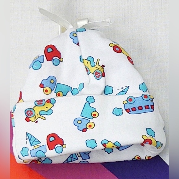 Vintage Baby Overall Set with Matching Hat - Picture 2 of 3